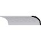 Ekena Millwork 3 1/2"H x 3 1/2"P x 5"F x 94 1/2"L, (3 3/4" Repeat), Brightton Crown Moulding MLD03X03X05BR - alternate 1